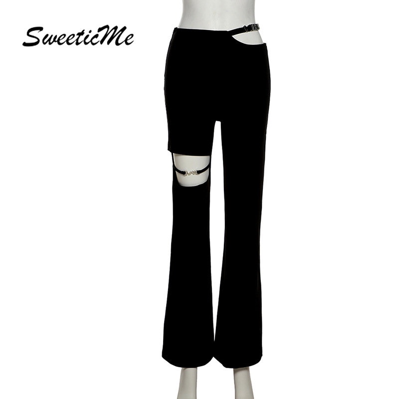 Quần Dài Lưng Cao Màu Trơn Dáng Ôm Thời Trang 2023 Cho Nữ