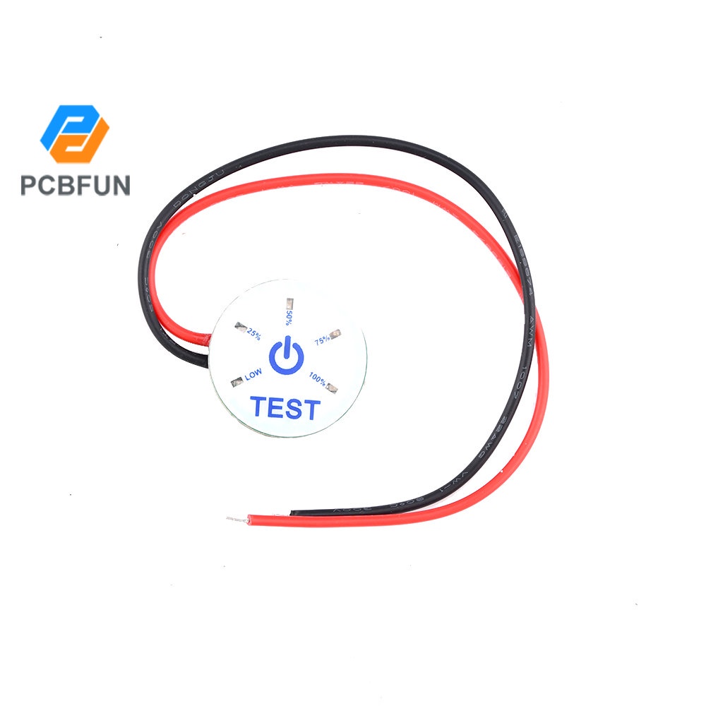 Pcbfun 1S 2S 3S 4S 5S 6S Đèn báo pin Li-on Bảo vệ điện áp thấp Chống đảo ngược