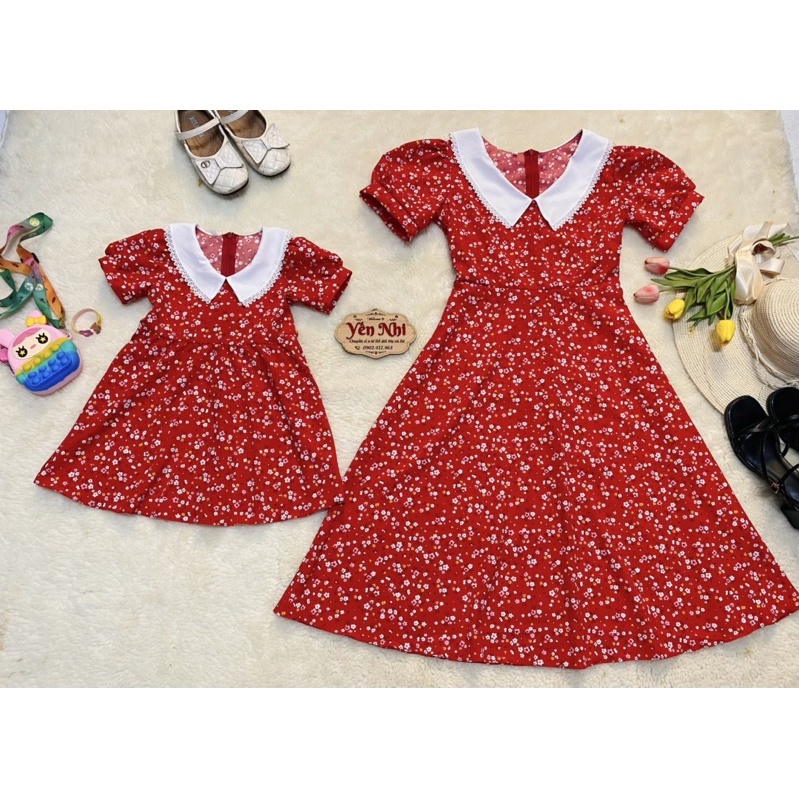 BEST SELLER nhà em❤️ Set đầm đôi Mẹ & bé Gái