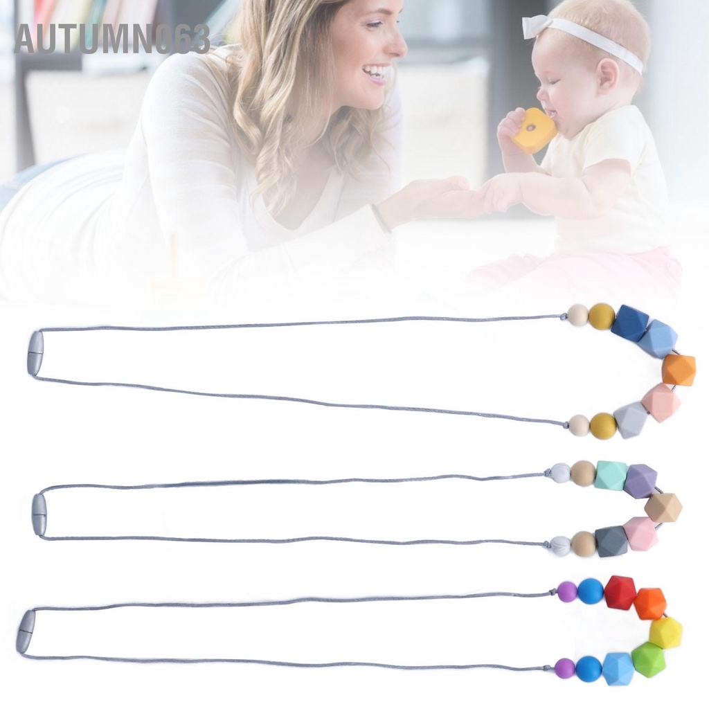 Vòng Cổ Silicone Cấp Thực Phẩm An Toàn Cho Bé Gặm Mọc Răng