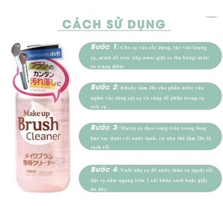 DUNG DỊCH RỬA CỌ TRANG ĐIỂM, ĐỒ MAKE UP DAISO