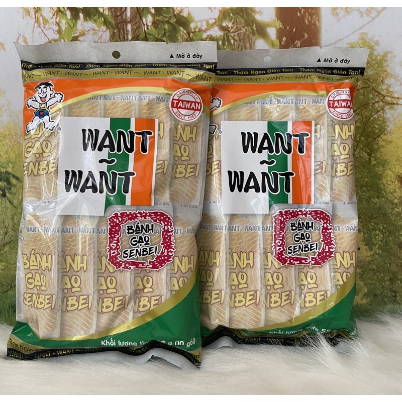 Bánh Gạo Want Want Senbei 52g (Vị Nước Tương Kiểu Nhật)/10 bánh