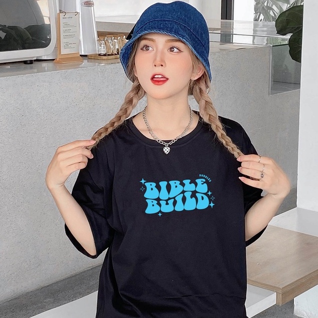 Tee BibleBuild Blue - Hekara Clothes