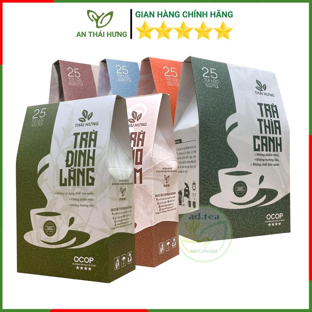 Trà Túi Lọc Thảo Dược Thái Hưng Nhiều Vị - Thìa Canh, Đinh Lăng, Giảo Cổ Lam, Cà Gai Leo, An Dạ, An Gút, Tía Tô