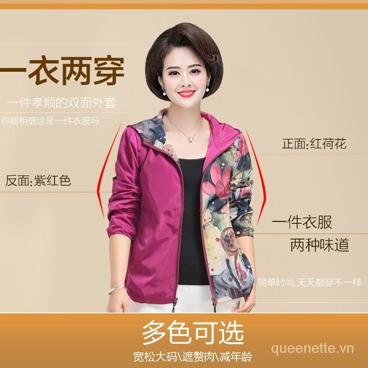 Áo Khoác Chống Nắng Phong Cách Thời Trang Mới Dành Cho Phụ Nữ Độ Tuổi Trung Niên Kích Thước 40-60