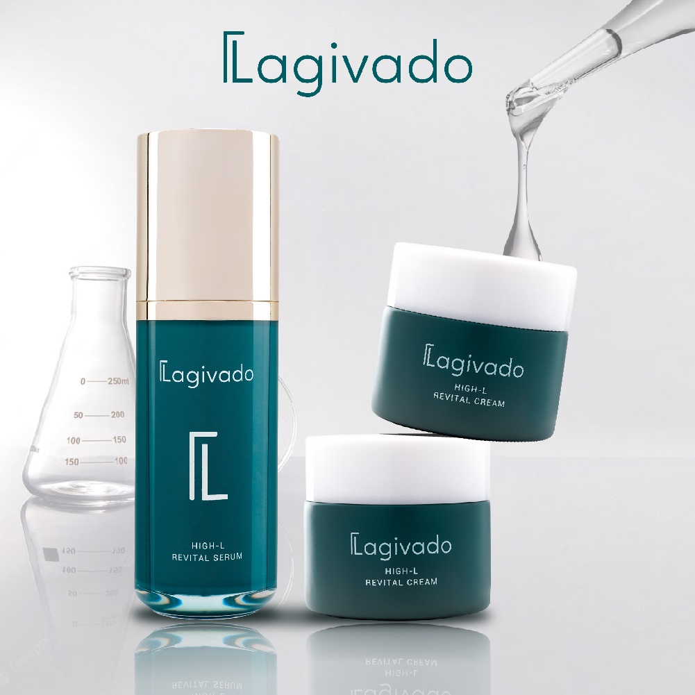 Bộ đôi dưỡng trắng da, trẻ hóa da Lagivado High-L Revital (serum 50 ml + 02 x cream 10g)