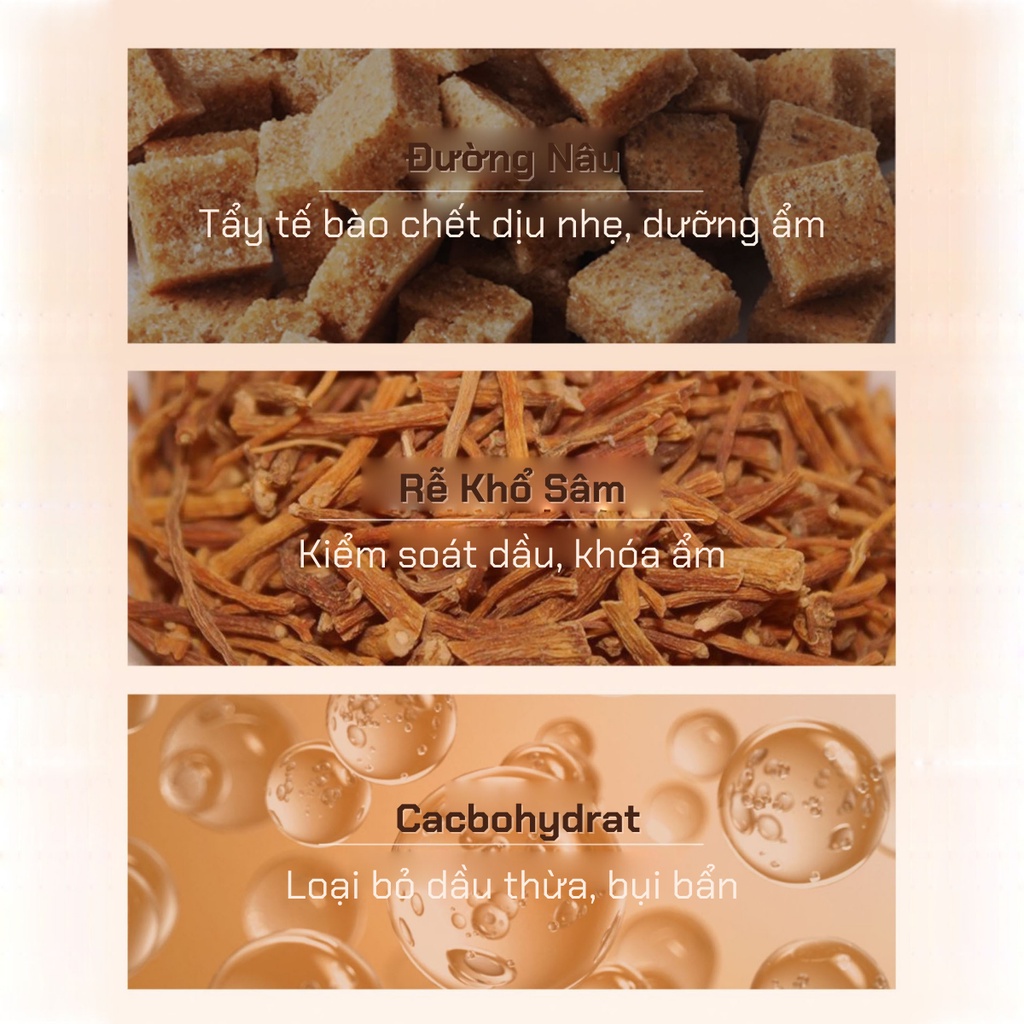 Gel Tẩy Tế Bào Chết Đường Nâu BeautifulHABIT 150gr, Tẩy Da Chết Nhẹ Nhàng, Thải Độc Da, Mịn Da, Nâng Tone Da