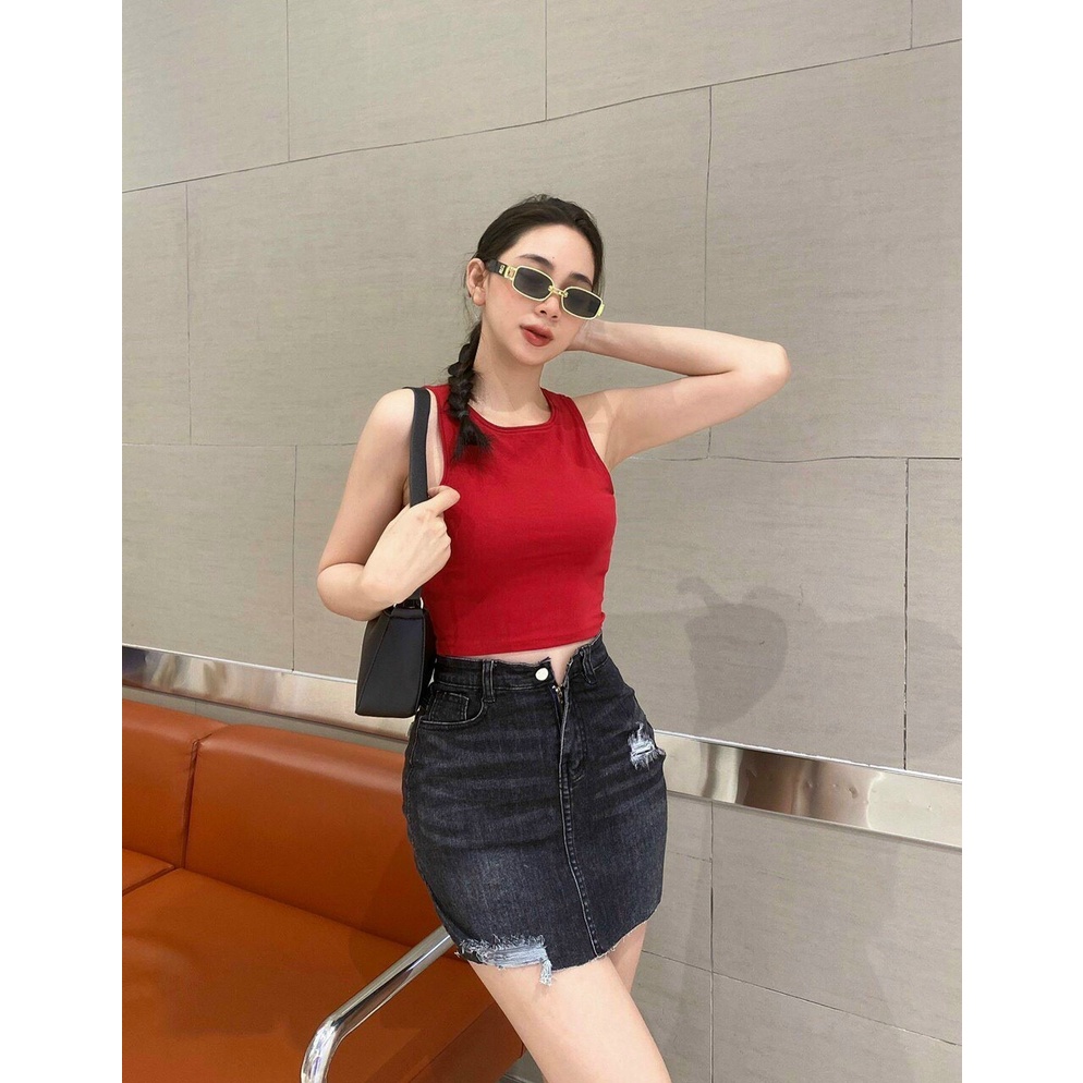 Áo kiểu nữ xinh croptop hai dây | BigBuy360 - bigbuy360.vn