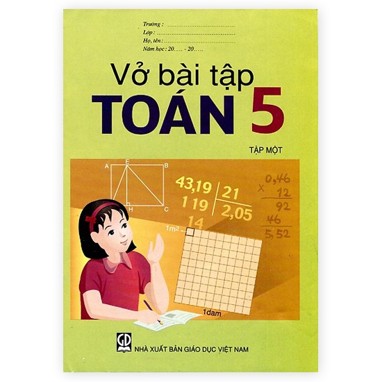 Sách - Vở bài tập Toán Lớp 5 Tập 1