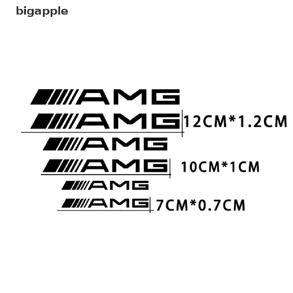 Bộ 6 Đề Can Vinyl Chống Thấm Nước Dùng Để Dán Trang Trí Xe Mercedes AMG