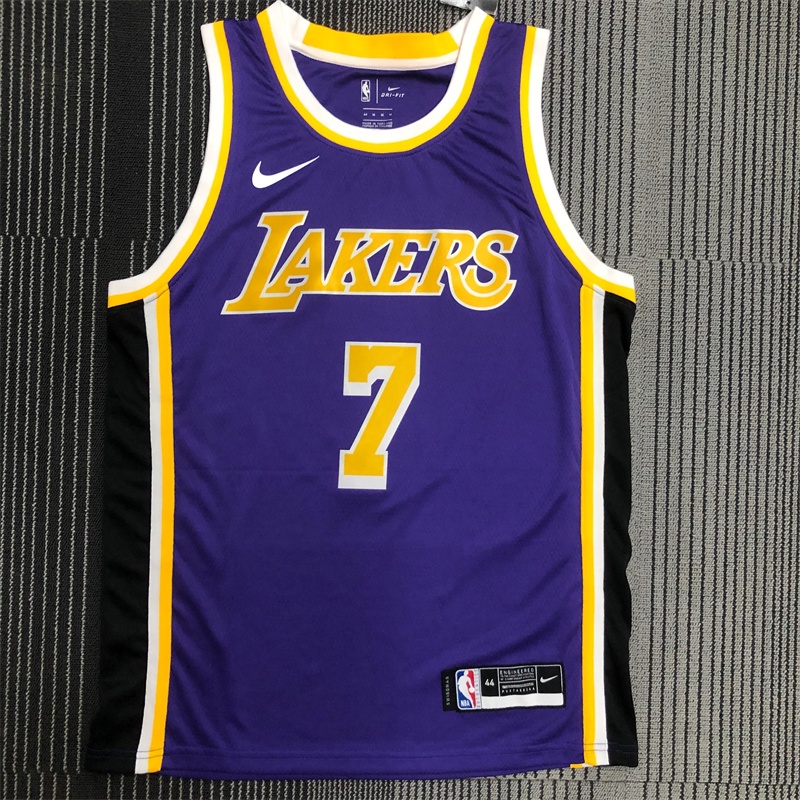 Anthony No.7 NBA Áo Bóng Rổ Màu Tím Cổ Thuyền Los Angeles Lakers Chất lượng cao + tặng vòng đeo tay thời trang