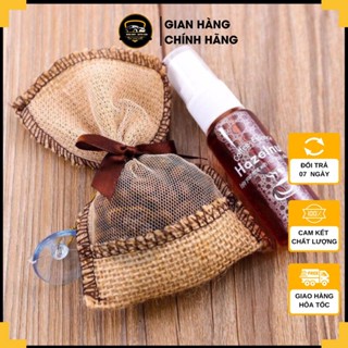 Túi Hạt Cafe Khử Mùi Treo Xe Oto, Tủ Quần Áo Tặng Kèm Tinh Dầu Cafe Hazelnut Korea - Khải Huy Scar