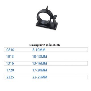 Gói 10 móc dán cố định dây điện