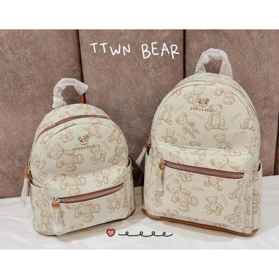 Balo da nữ, balo bear thời trang cam kết chính hãng 3 size S M L hàng Thái Lan cao cấp