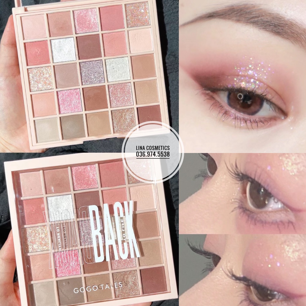 Bảng Phấn Mắt 25 Ô Gogo Tales Back To Reality/Make Yourself Priority 201 202 203 204