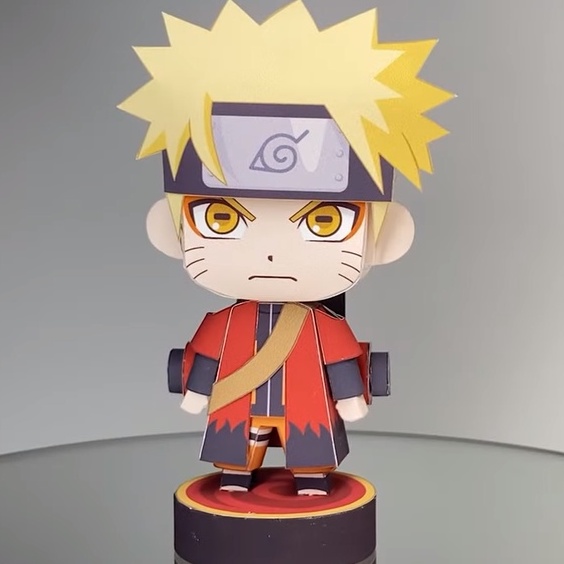 Mô hình Anime NARUTO - NARUTO SENNIN (kèm hộp trưng bày nhân vật)