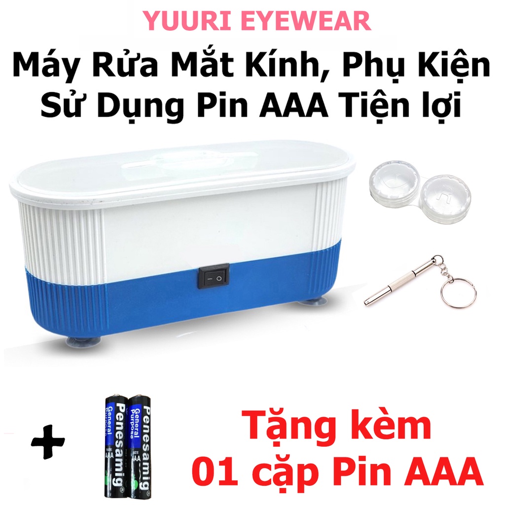 [Dùng Pin AAA] Máy rửa mắt kính, đồng hồ, trang sức mini đa năng YUURYEYEWEAR