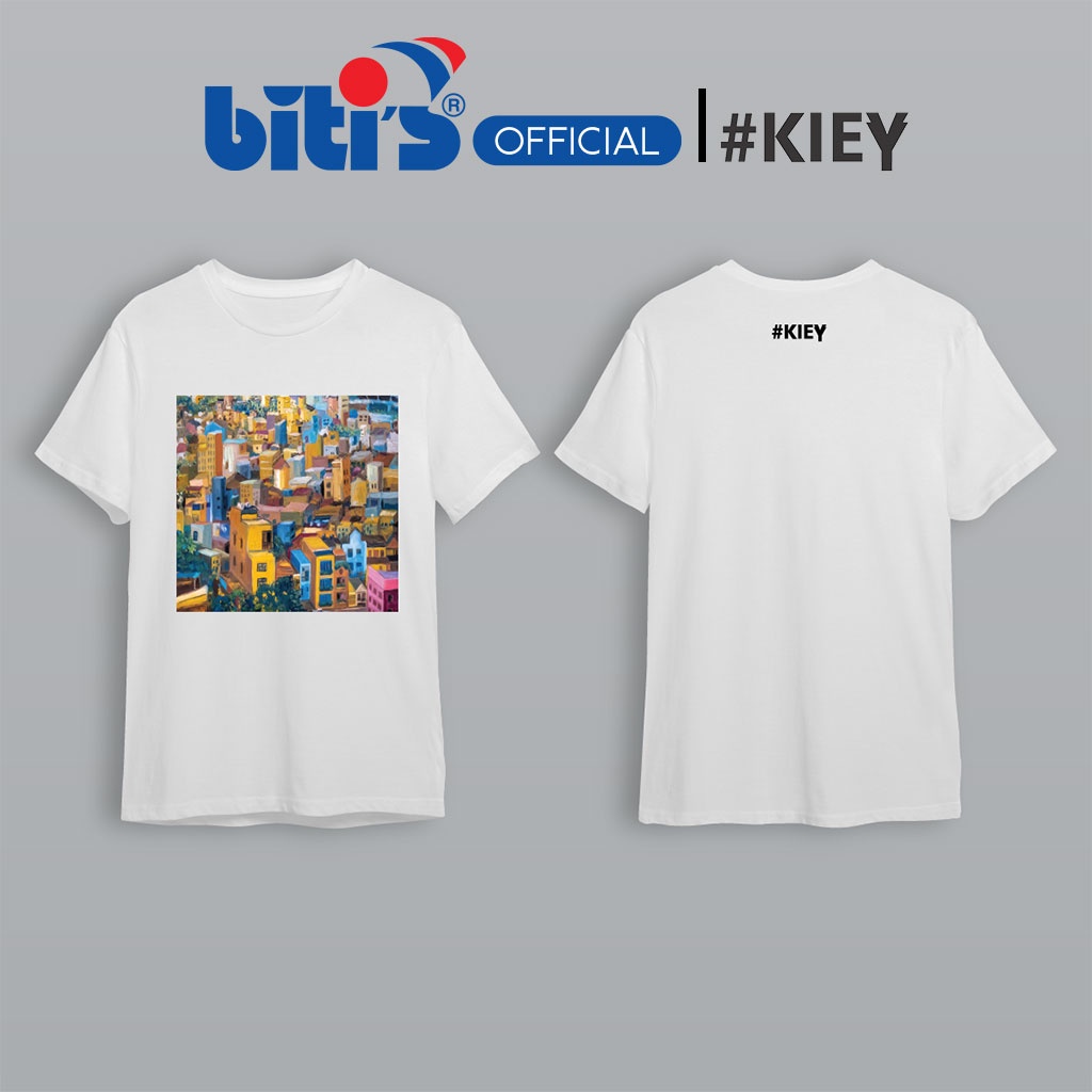 [BST đặc biệt BITI'S X KIEY] Áo Thun Cotton Kiey Unisex Universe T-Shirt BOU000300TRG (Trắng)