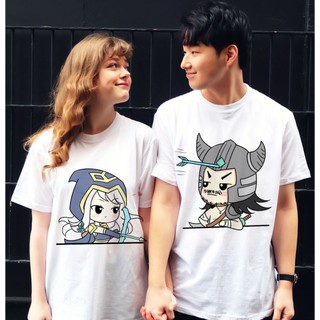 Áo Thun Cặp Nam Nữ Liên Minh Huyền Thoại Chibi Dễ Thương (85K/1 áo)