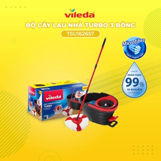 Cây lau nhà VILEDA Turbo Easy Wring&Clean đầu lau tam giác