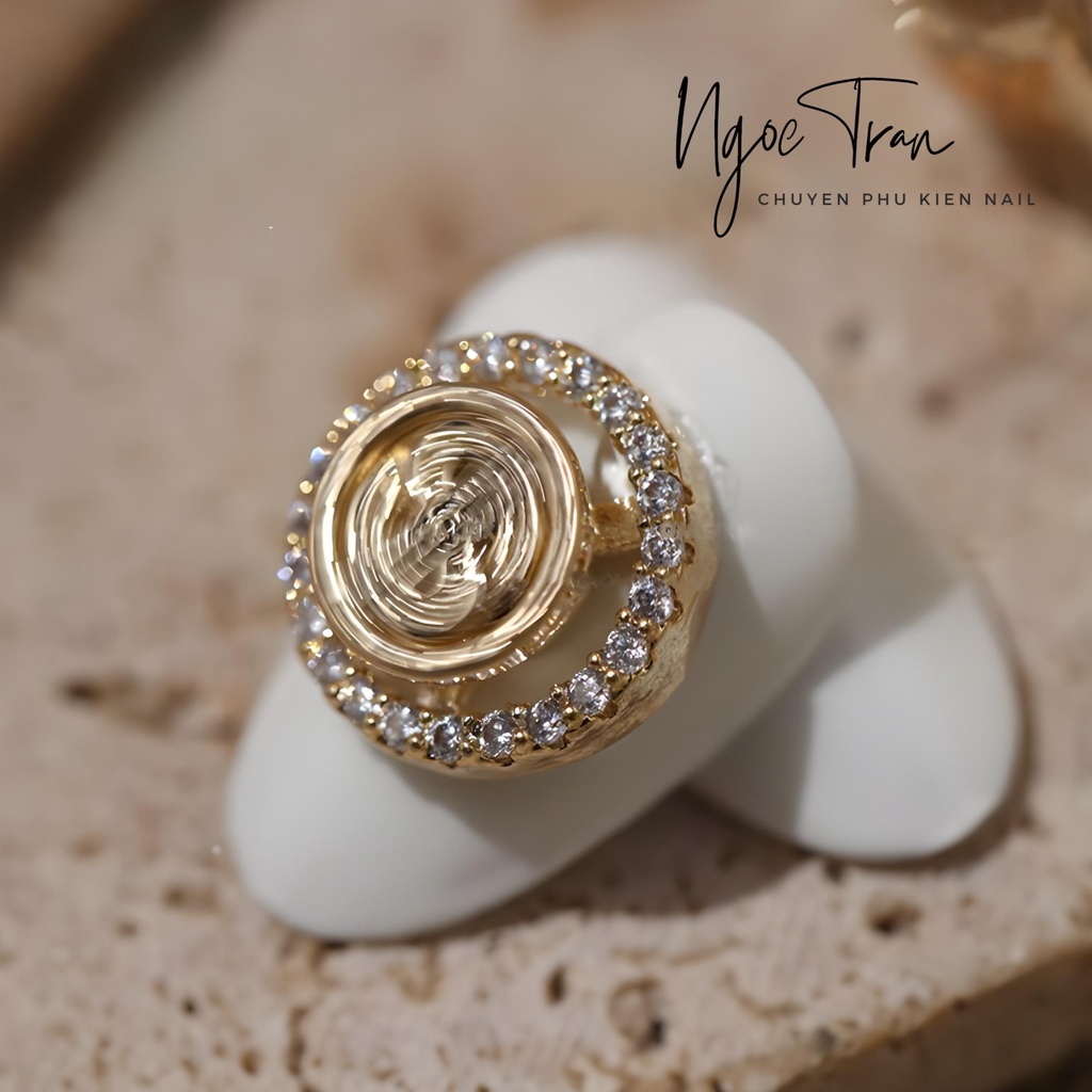 Charm Tiền May Mắn Xoay Cao Cấp | Tết 2023 | Trang Trí Móng Tay