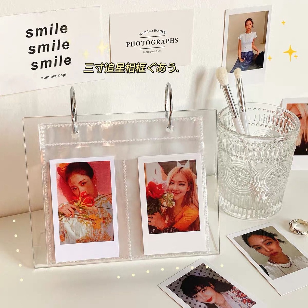 Album ảnh lật Acrylic/Acrylic 3 inch 4 inch 5 inch 6 inch phong cách Instagram Khung ảnh để bàn tự l
