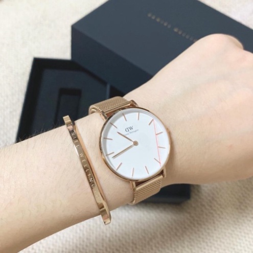 . Đồng Hồ Nữ Daniel Wellington Classic Petite Melrose White + Vòng Tay DW Cuff Chính Hãng - DanielStoreVn . | BigBuy360 - bigbuy360.vn