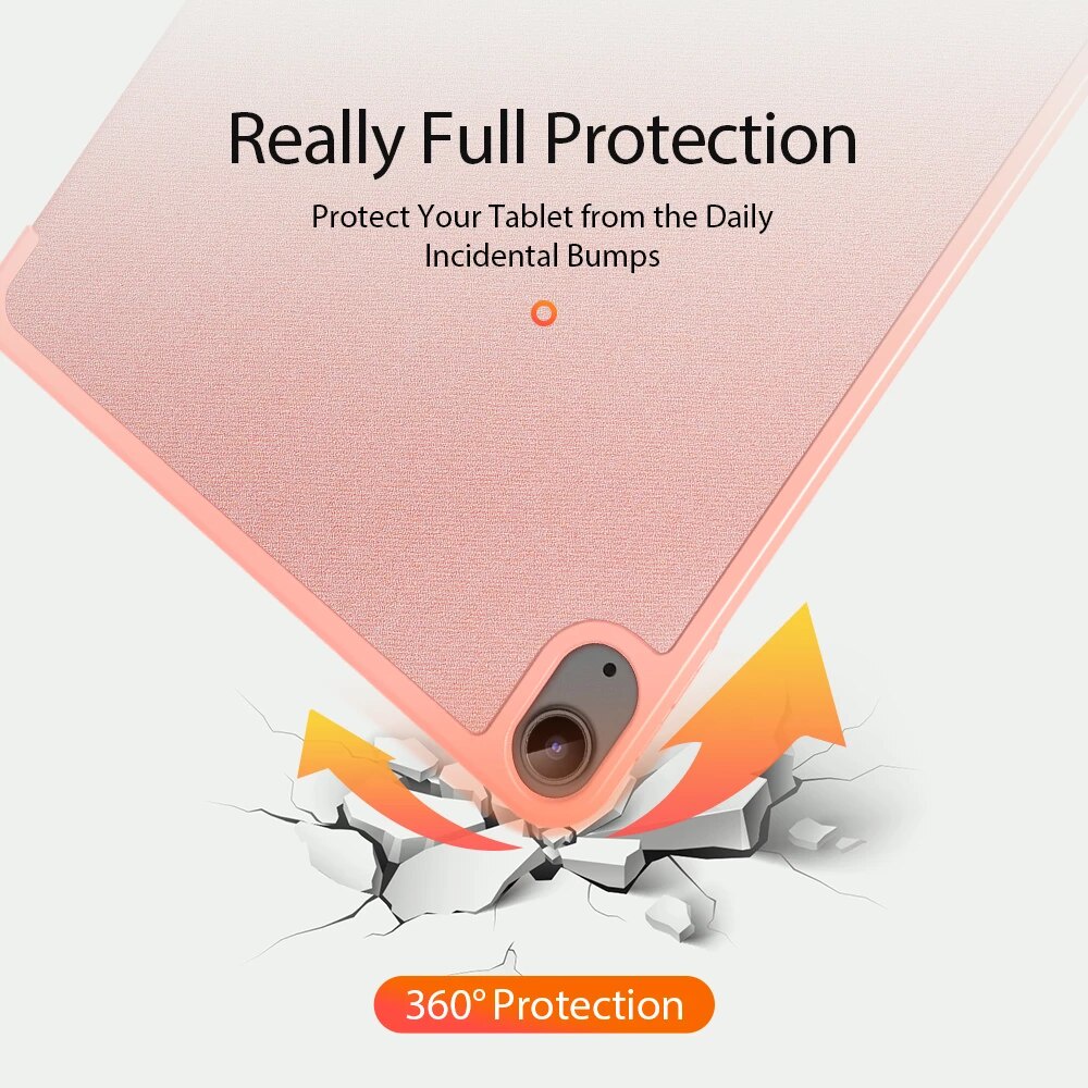 Bao da DUX DUCIS cho iPad Air 5 / Air 4  - Mặt lưng TPU mềm, Có ngăn đựng bút