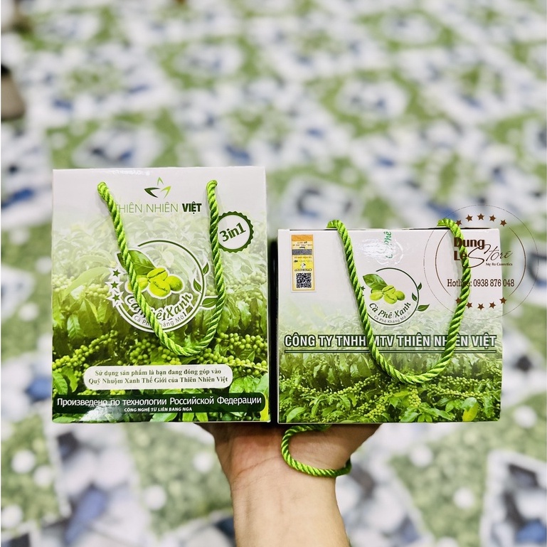 Cà Phê Xanh thiên nhiên hộp 30 gói giảm cân tem chính hãng