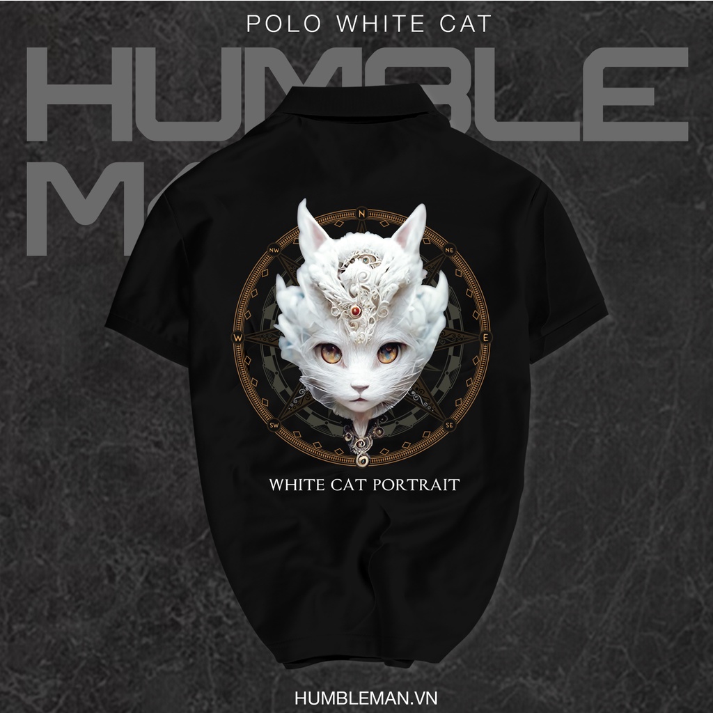 Áo Polo WHITE CAT vải cá sấu Cotton xuất xịn, chuẩn form, trẻ trung - thanh lịch - Humble Man