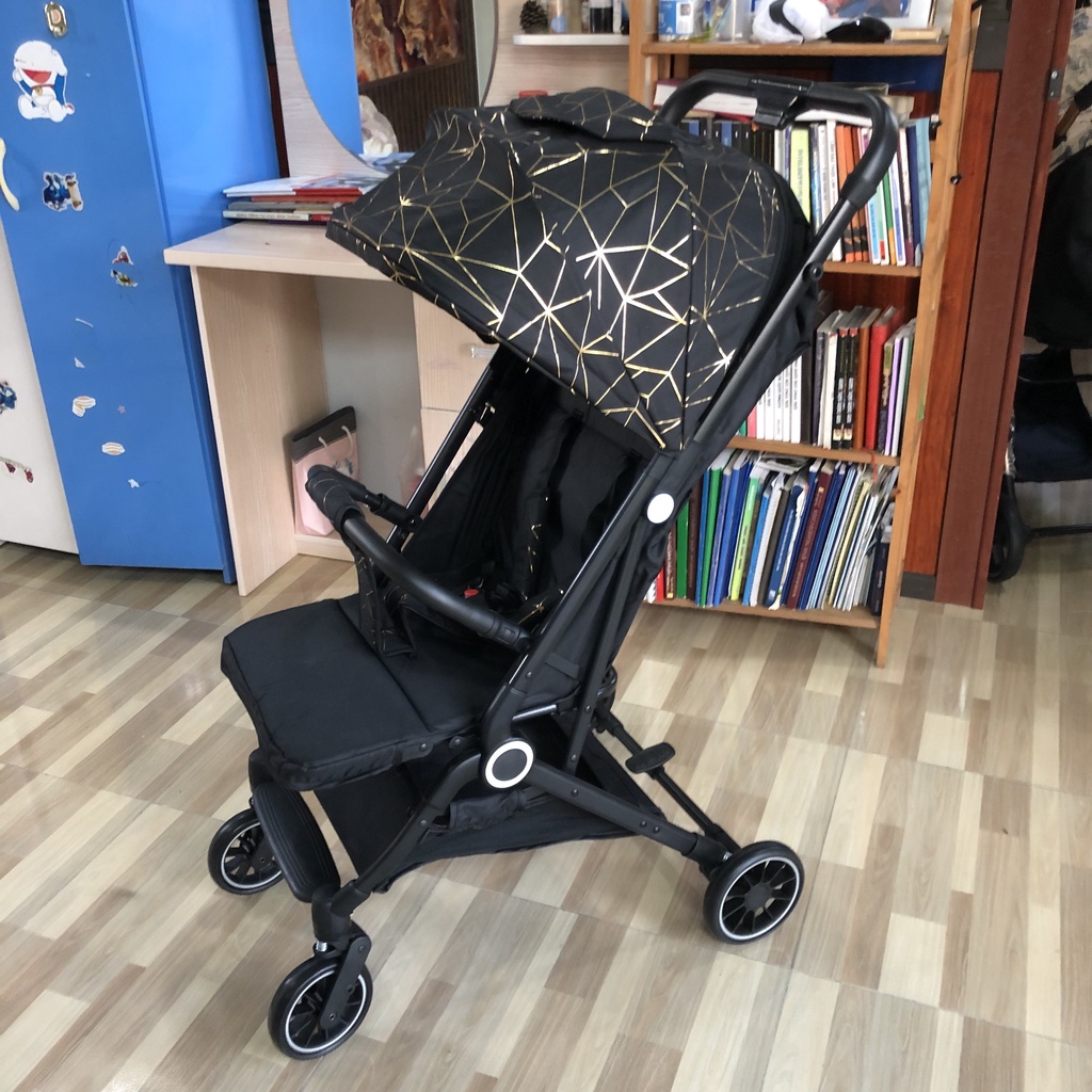 Xe đẩy gấp gọn cho bé sơ sinh đi du lịch siêu thị 3 tư thế ngồi