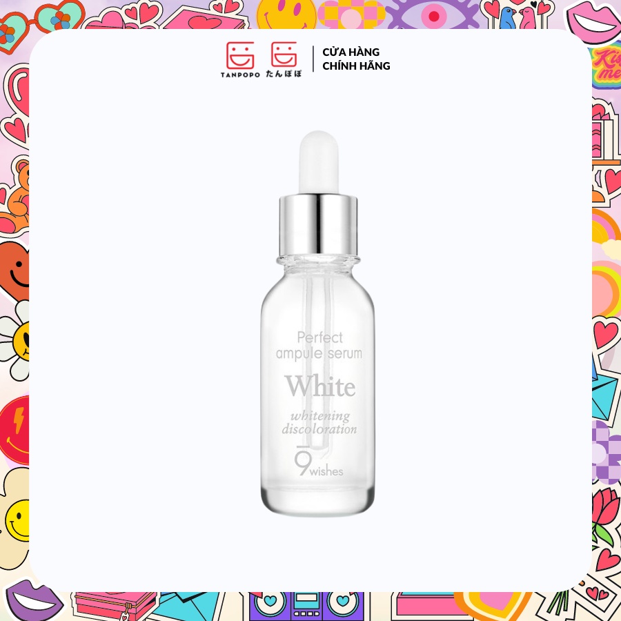 Tinh Chất Dưỡng Sáng Da, Giảm Thâm 9Wishes White Whitening Discoloration 25ml
