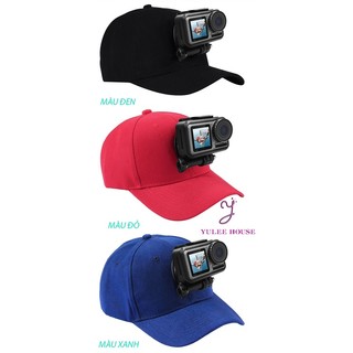Nón kết có đế gắn gopro, actioncam - mũ lưỡi trai picnic chính hãng puluz - yulee house