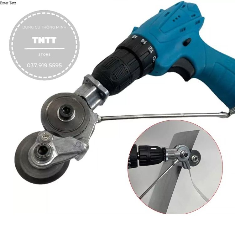 Đầu cắt tôn đa năng, đầu cắt tôn gắn máy khoan pin - chuyên dụng cắt tôn tấm, cắt tôn sóng ,tôn inox