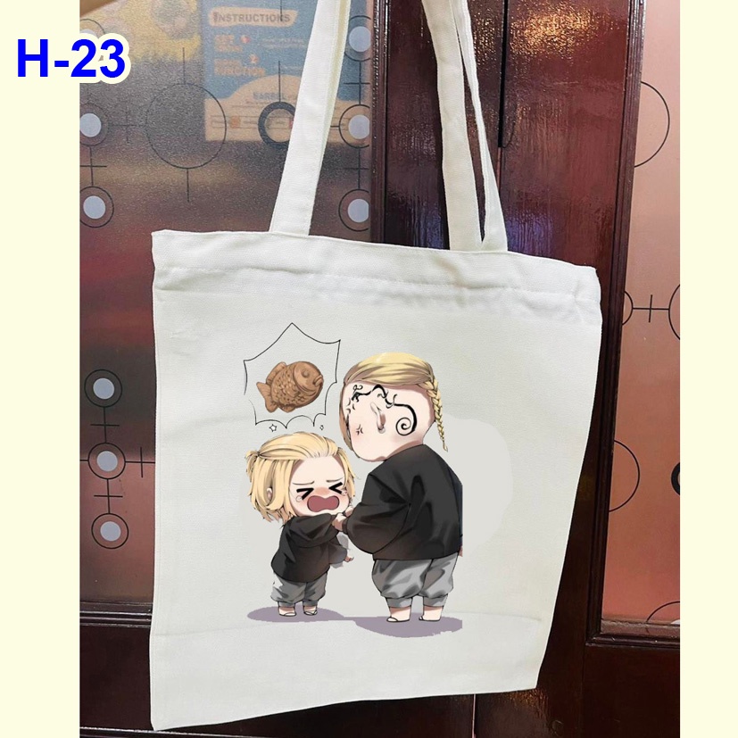 Túi vải tote anime Tokyo Revengers, túi vải canvas anime Tokyo Revengers