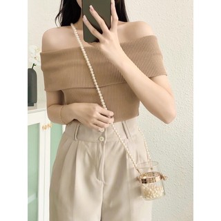ÁO BẸT VAI GÂN BẢNG TO SIÊU SEXY W3