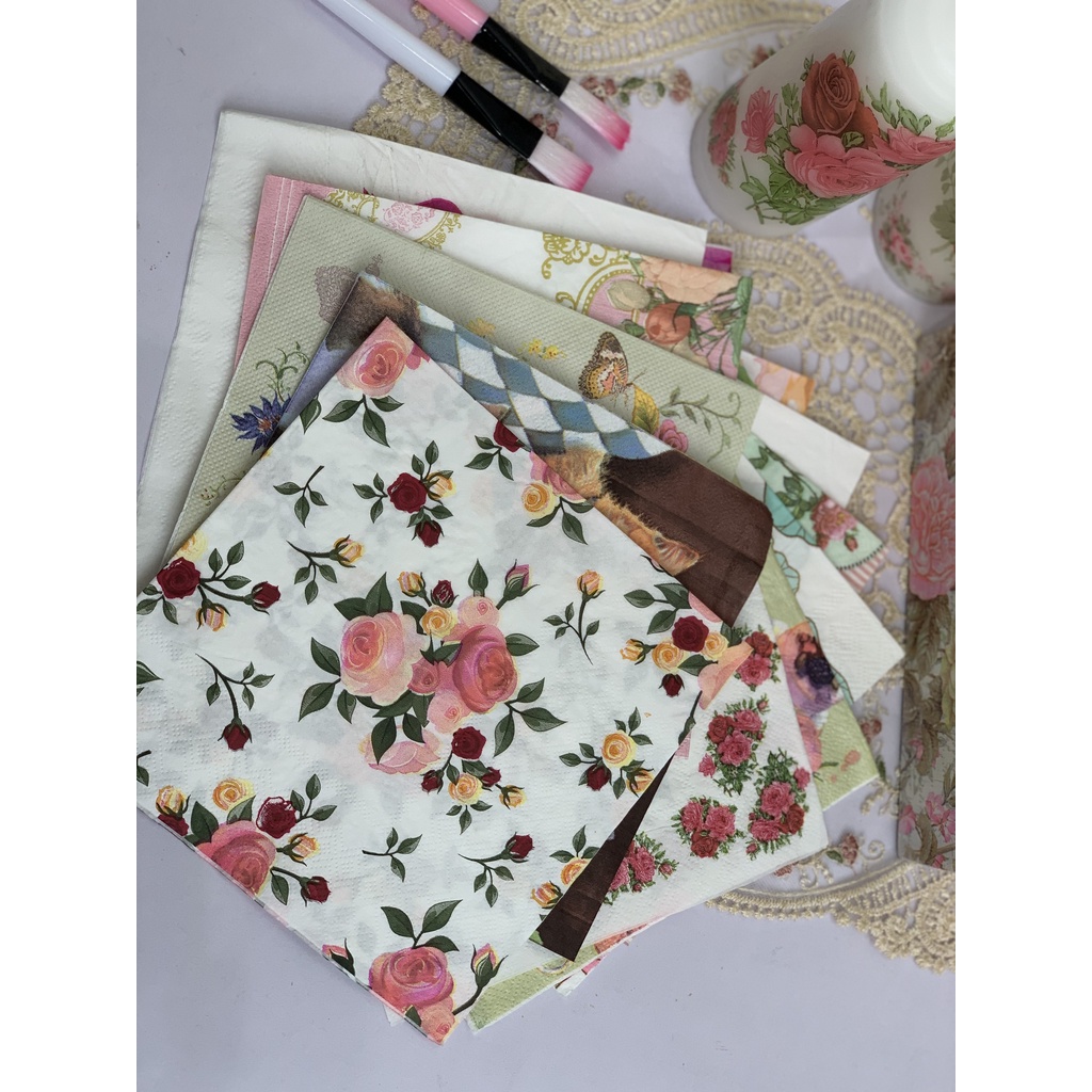 Khăn giấy ăn decoupage