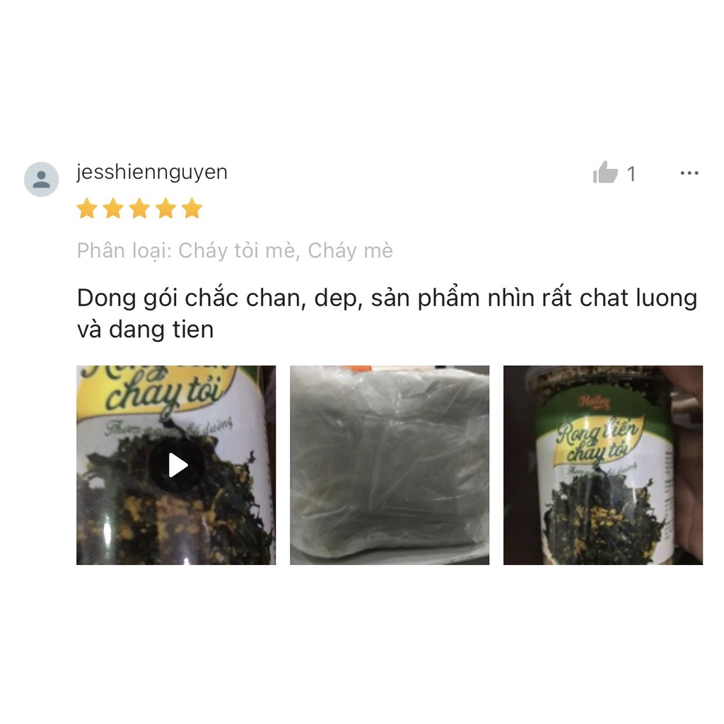 Rong biển ăn liền cháy tỏi Mailey giòn thơm hũ 80G