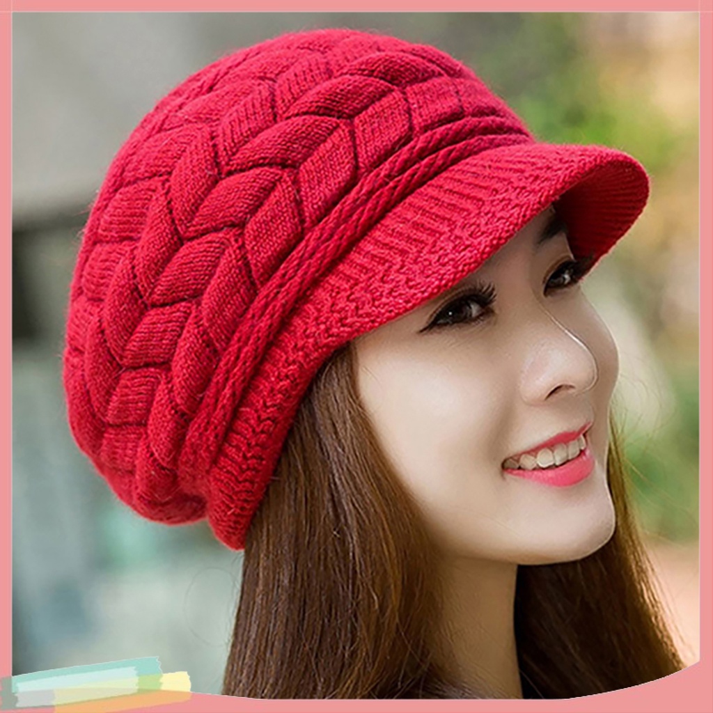 Nón Len Ấm Áp Thời Trang Dành Cho Nữ
