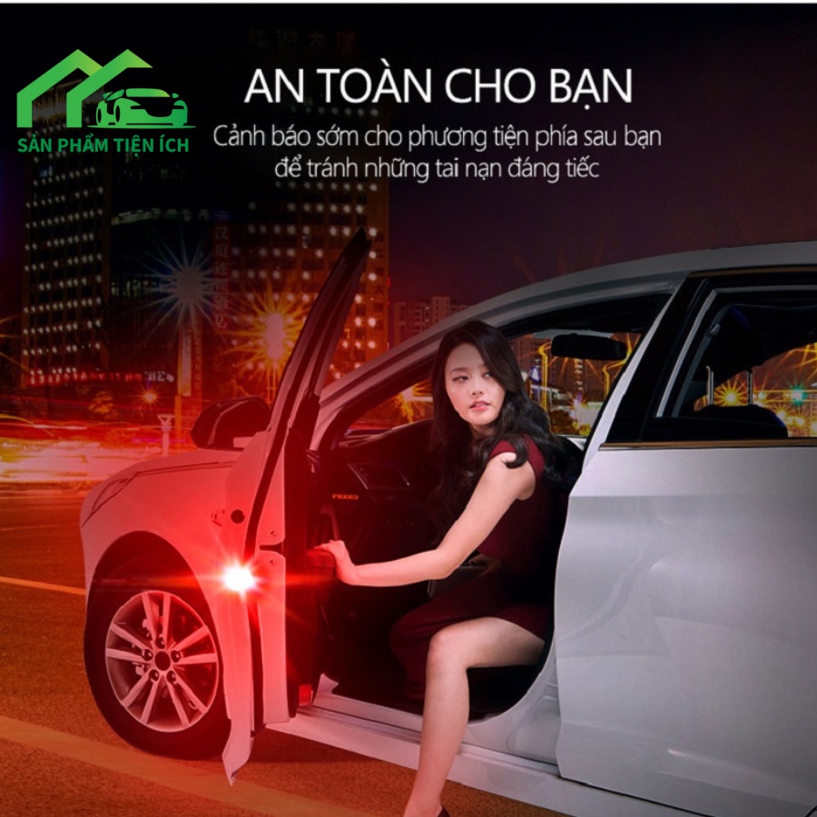 Đèn LED cảnh báo an toàn khi mở cửa xe ô tô, xe hơi