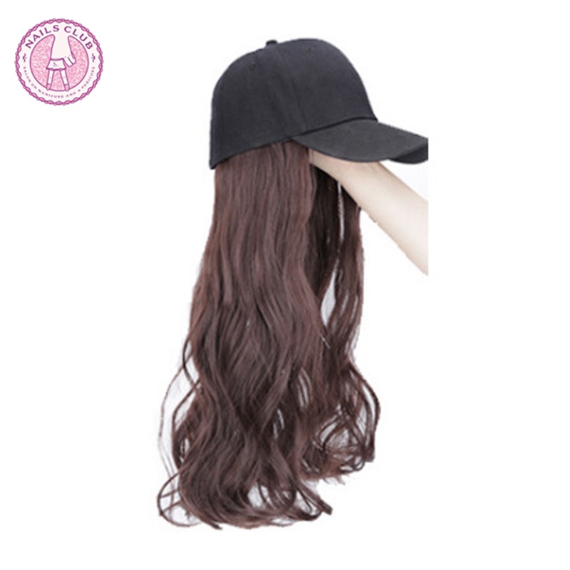 Tóc Giả Màu Nâu Có Mũ Đen Nhẹ Và Thoải Mái Cho Học Sinh Đi Học / Du Lịch