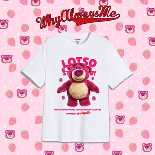 Áo thun gấu dâu lotso strawberry 003 why always me cotton 100% nam nữ unisex