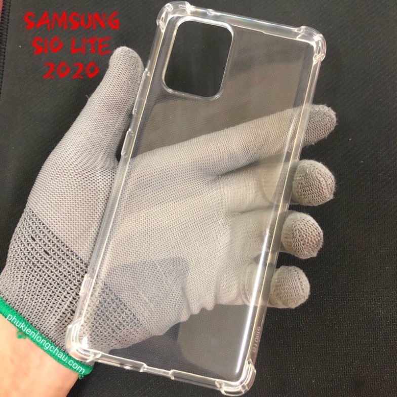 Ốp Lưng chống sốc Samsung S10 Lite 2020 Dẻo Trong Suốt Chống Sốc