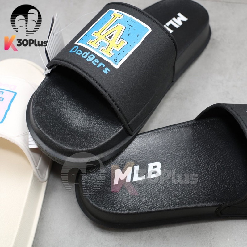 Dép Quai Ngang MLB Logo LA Couple Nam Nữ