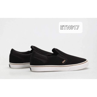 Giày lười Etnies xuất khẩu màu đen tem nâu