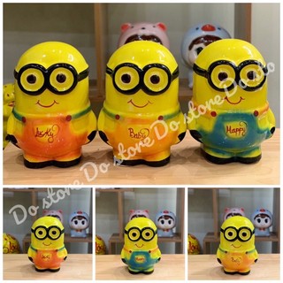 Lợn đất Bát Tràng hình minion, hình siêu yêu, siêu xinh, siêu dễ thương cho bé size bé S5 (15x11cm)