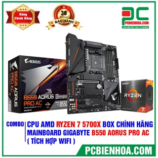 Combo AMD siệu phẩm B550 + RYZEN 7 5700X - Hàng chính hãng 36T