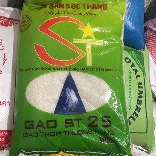 Gạo ST25 (Bao 5 ký Gạo Cao Cấp Mềm Cơm )