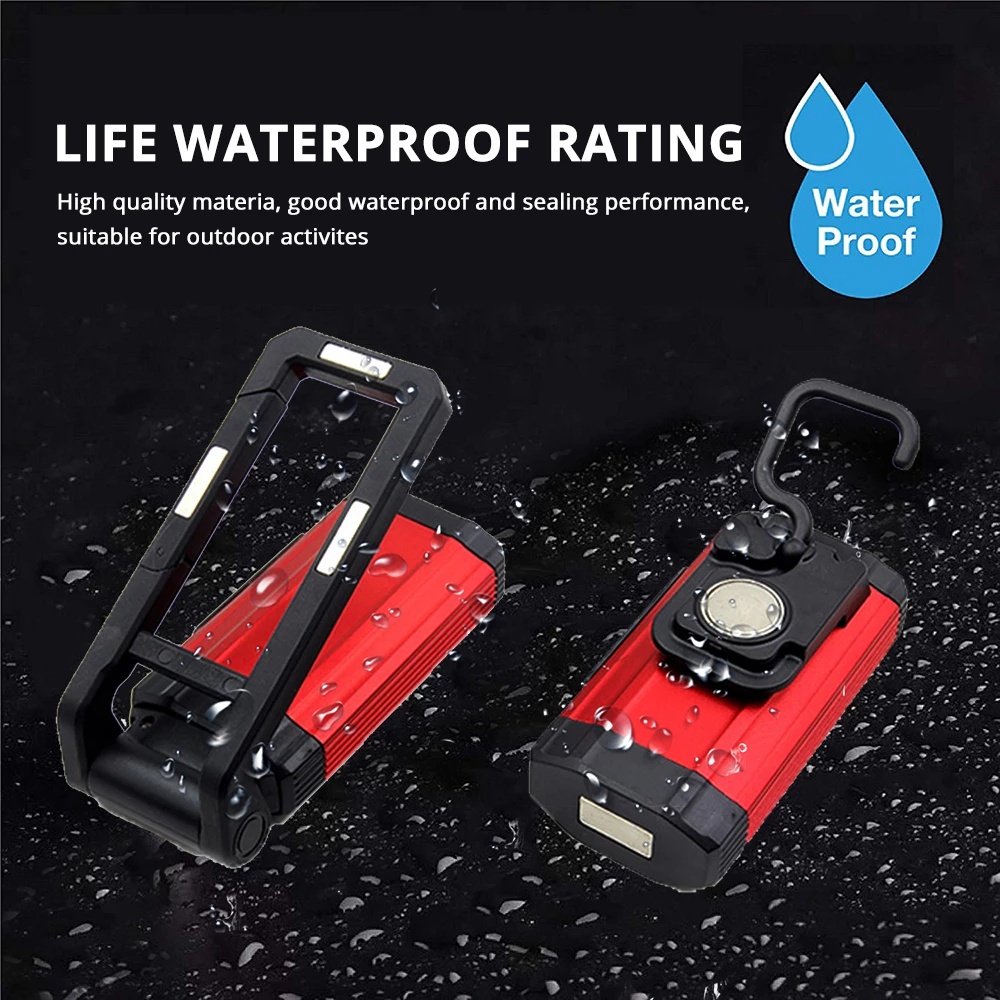 Đèn LED sạc từ tính Sạc USB siêu sáng và tiện lợi với kẹp hút từ tính Đèn LED làm việc có thể điều chỉnh góc