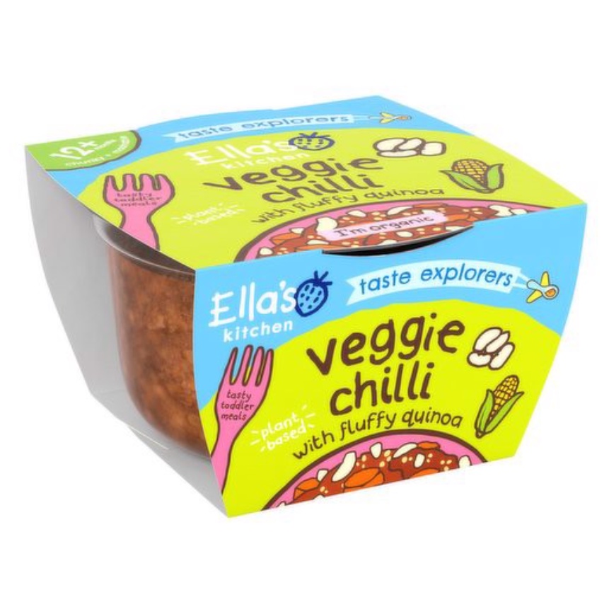 Cháo, Mỳ Nui thịt hầm rau củ hữu cơ ăn dặm Ella's Kitchen cho bé từ 12 tháng 200g - Bữa ăn chính dinh dưỡng